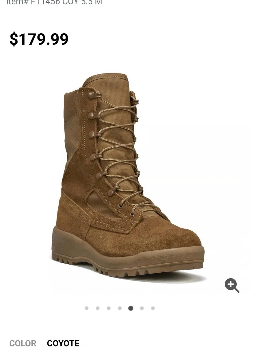 Men's Tactical Lace-Up Boots - Coyote Brown